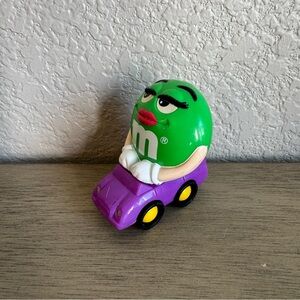 M&M's Green Candy Dispenser Purple‎ Car Collectible Novelty Toy